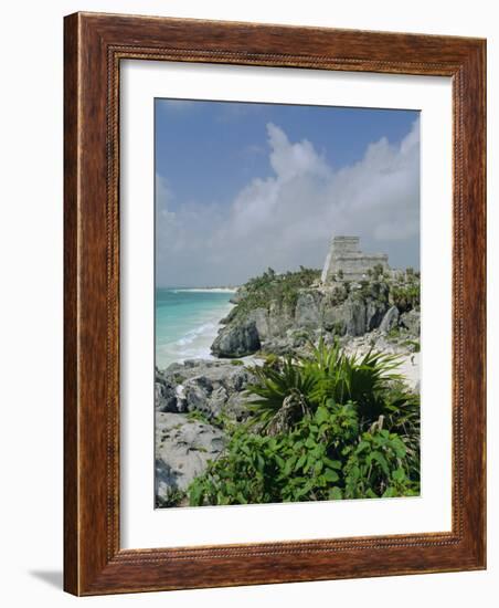 Mayan Archaeological Site, Tulum, Yucatan, Mexico, Central America-John Miller-Framed Photographic Print