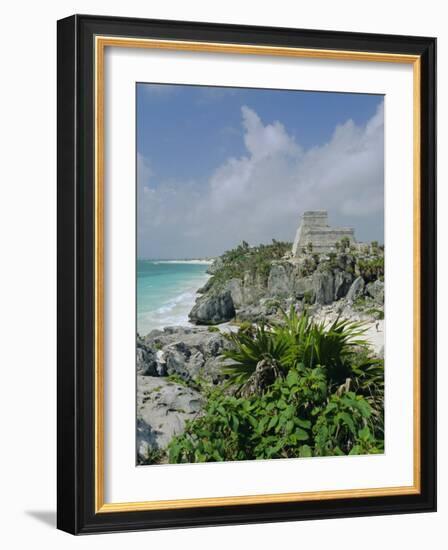 Mayan Archaeological Site, Tulum, Yucatan, Mexico, Central America-John Miller-Framed Photographic Print