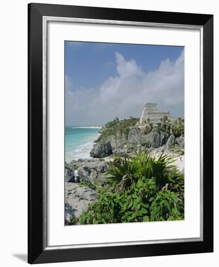 Mayan Archaeological Site, Tulum, Yucatan, Mexico, Central America-John Miller-Framed Photographic Print