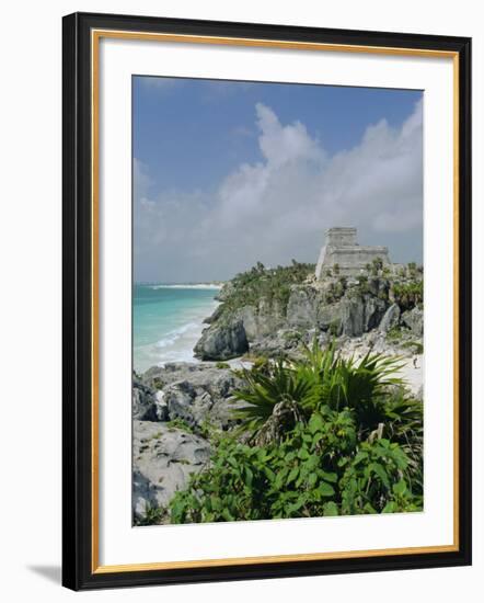 Mayan Archaeological Site, Tulum, Yucatan, Mexico, Central America-John Miller-Framed Photographic Print