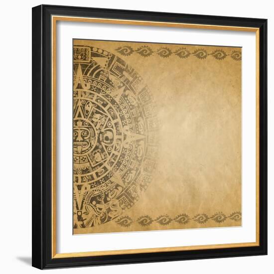 Mayan Calendar-Sateda-Framed Art Print