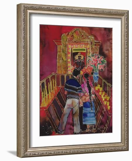 Mayan Couple with Maximon, 2006-Hilary Simon-Framed Giclee Print