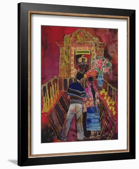 Mayan Couple with Maximon, 2006-Hilary Simon-Framed Giclee Print