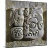 Mayan Glyphs, Stuccowork, Found inside Temple XVIII, Mexico-null-Mounted Photographic Print