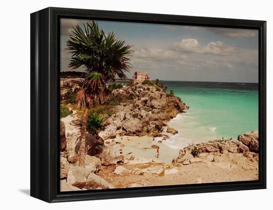 Mayan Ruins Near Cancun-null-Framed Premier Image Canvas