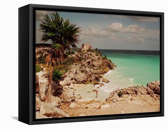 Mayan Ruins Near Cancun-null-Framed Premier Image Canvas