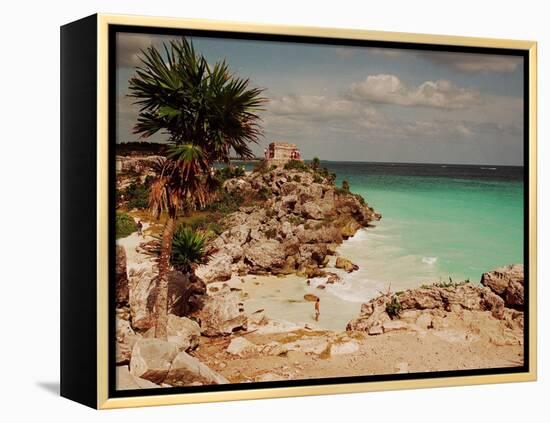 Mayan Ruins Near Cancun-null-Framed Premier Image Canvas