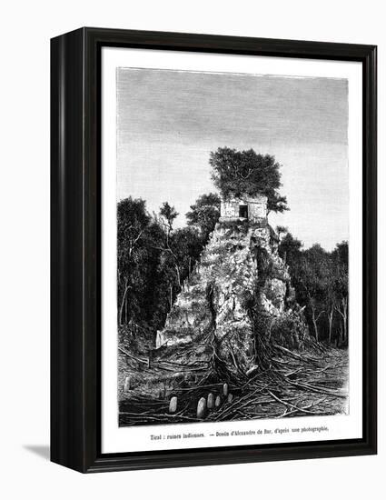 Mayan Ruins, Tikal, Guatemala, 19th Century-Alexandre De Bar-Framed Premier Image Canvas