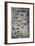 Mayan stone lintel showing a serpent god and priest-Unknown-Framed Giclee Print