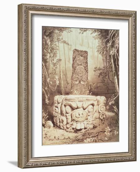 Mayan Temple, Honduras-Frederick Catherwood-Framed Giclee Print