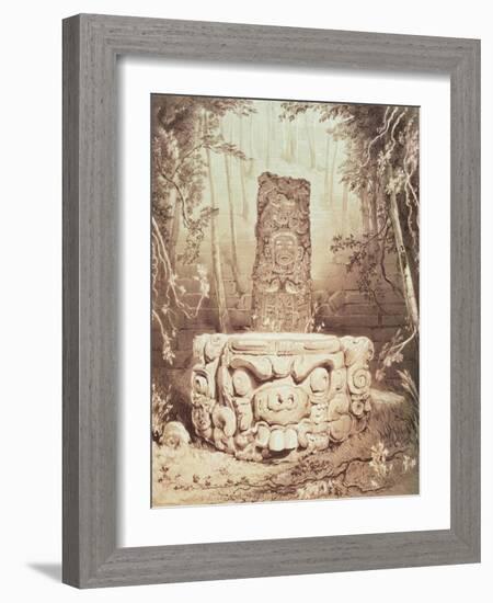 Mayan Temple, Honduras-Frederick Catherwood-Framed Giclee Print