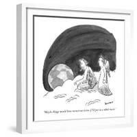 "Maybe things would have turned out better if I'd put in a whole week." - New Yorker Cartoon-John Donohue-Framed Premium Giclee Print