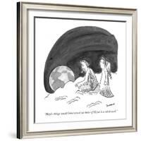 "Maybe things would have turned out better if I'd put in a whole week." - New Yorker Cartoon-John Donohue-Framed Premium Giclee Print