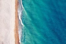 Beach View from a Drone. Wonderful Summer Landscape, Clean Sand and Blue Water.-MaYcaL-Photographic Print