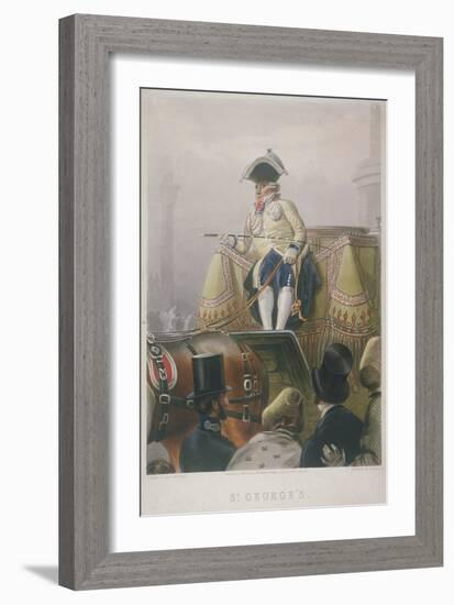 Mayfair Coachman, London, 1854-J Harris-Framed Giclee Print