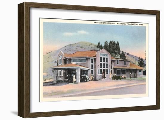 Maynes Picture Shop, Mammoth, Yellowstone-null-Framed Art Print