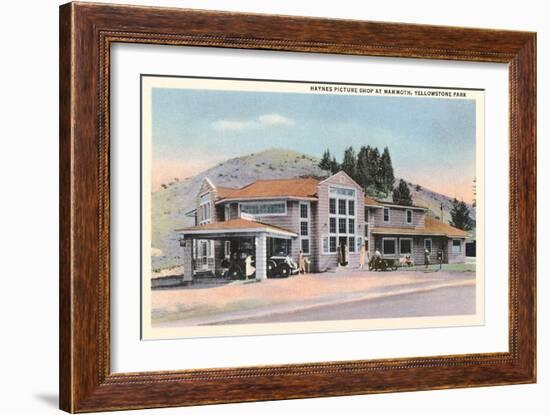 Maynes Picture Shop, Mammoth, Yellowstone-null-Framed Art Print