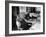 Mayor Fiorello LaGuardia Blowing Smoke Rings Sitting at Desk in His Office-William C^ Shrout-Framed Photographic Print