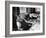 Mayor Fiorello LaGuardia Blowing Smoke Rings Sitting at Desk in His Office-William C^ Shrout-Framed Photographic Print