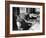 Mayor Fiorello LaGuardia Blowing Smoke Rings Sitting at Desk in His Office-William C^ Shrout-Framed Photographic Print