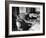 Mayor Fiorello LaGuardia Blowing Smoke Rings Sitting at Desk in His Office-William C^ Shrout-Framed Photographic Print