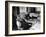 Mayor Fiorello LaGuardia Blowing Smoke Rings Sitting at Desk in His Office-William C^ Shrout-Framed Photographic Print