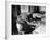 Mayor Fiorello LaGuardia Blowing Smoke Rings Sitting at Desk in His Office-William C^ Shrout-Framed Photographic Print