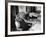 Mayor Fiorello LaGuardia Blowing Smoke Rings Sitting at Desk in His Office-William C^ Shrout-Framed Photographic Print