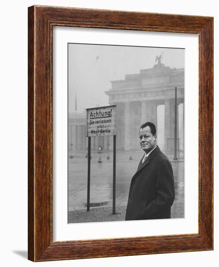 Mayor of West Berlin Willy Brandt-null-Framed Photographic Print