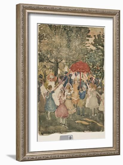 Maypole, 1902-Maurice Brazil Prendergast-Framed Giclee Print