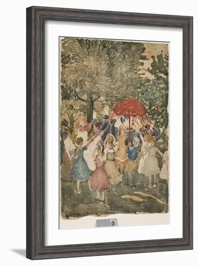 Maypole, 1902-Maurice Brazil Prendergast-Framed Giclee Print