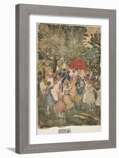 Maypole, 1902-Maurice Brazil Prendergast-Framed Giclee Print