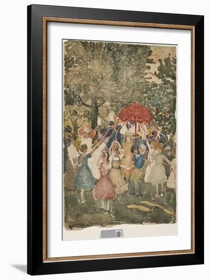 Maypole, 1902-Maurice Brazil Prendergast-Framed Giclee Print