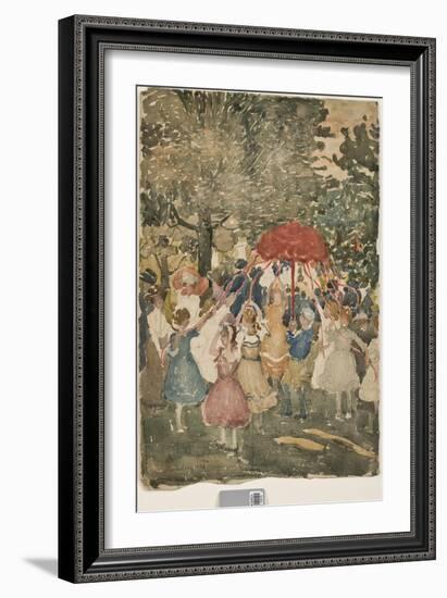 Maypole, 1902-Maurice Brazil Prendergast-Framed Giclee Print