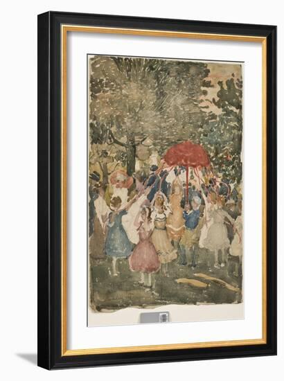 Maypole, 1902-Maurice Brazil Prendergast-Framed Giclee Print