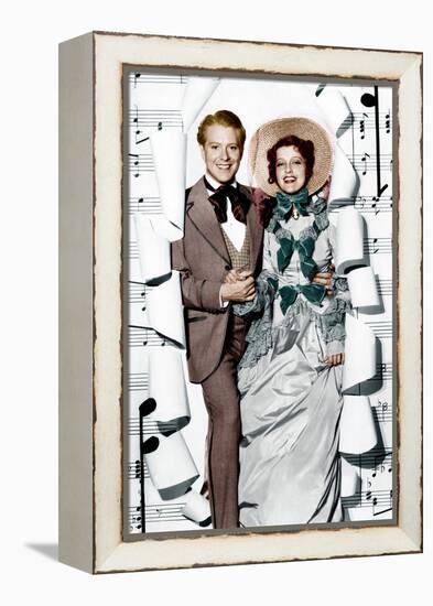 MAYTIME, from left: Nelson Eddy, Jeanette MacDonald, 1937-null-Framed Stretched Canvas