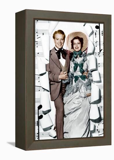 MAYTIME, from left: Nelson Eddy, Jeanette MacDonald, 1937-null-Framed Stretched Canvas