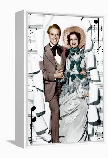 MAYTIME, from left: Nelson Eddy, Jeanette MacDonald, 1937-null-Framed Stretched Canvas