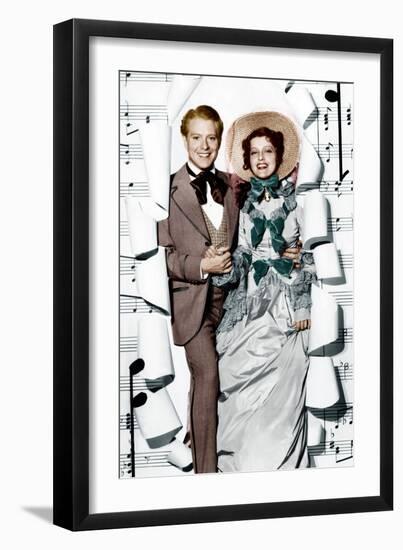 MAYTIME, from left: Nelson Eddy, Jeanette MacDonald, 1937-null-Framed Photo