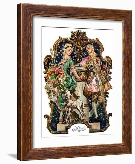 "Maytime,"May 7, 1927-Joseph Christian Leyendecker-Framed Giclee Print