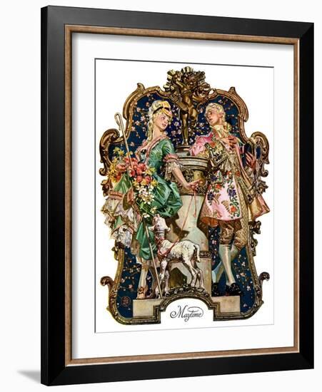 "Maytime,"May 7, 1927-Joseph Christian Leyendecker-Framed Giclee Print