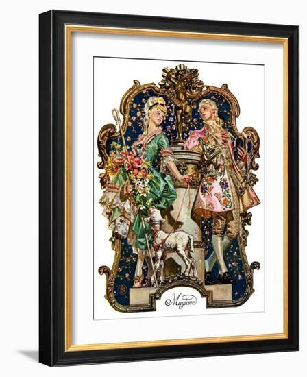 "Maytime,"May 7, 1927-Joseph Christian Leyendecker-Framed Giclee Print