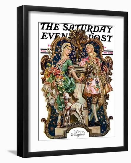 "Maytime," Saturday Evening Post Cover, May 7, 1927-Joseph Christian Leyendecker-Framed Giclee Print