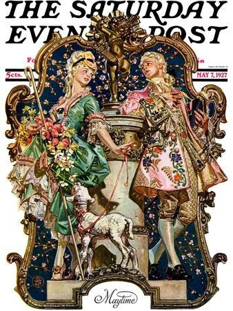 Maytime, Saturday Evening Post Cover, May 7, 1927' Giclee Print