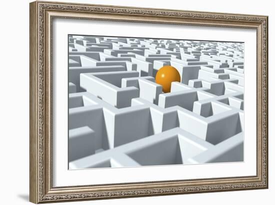 Maze, Artwork-David Mack-Framed Photographic Print