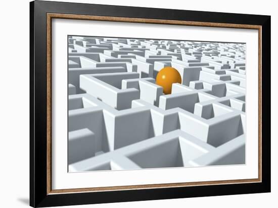 Maze, Artwork-David Mack-Framed Photographic Print