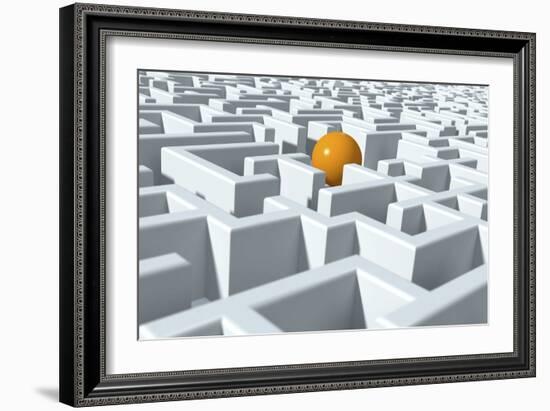 Maze, Artwork-David Mack-Framed Photographic Print