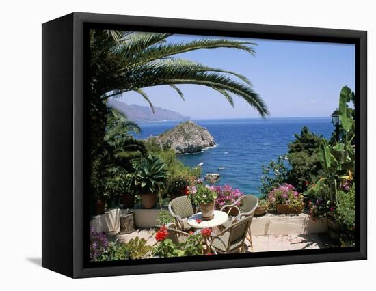 Mazzaro Beach, Taormina, Island of Sicily, Italy, Mediterranean-J Lightfoot-Framed Premier Image Canvas