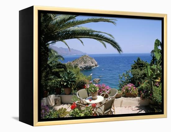 Mazzaro Beach, Taormina, Island of Sicily, Italy, Mediterranean-J Lightfoot-Framed Premier Image Canvas