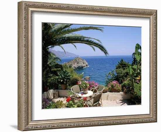 Mazzaro Beach, Taormina, Island of Sicily, Italy, Mediterranean-J Lightfoot-Framed Photographic Print